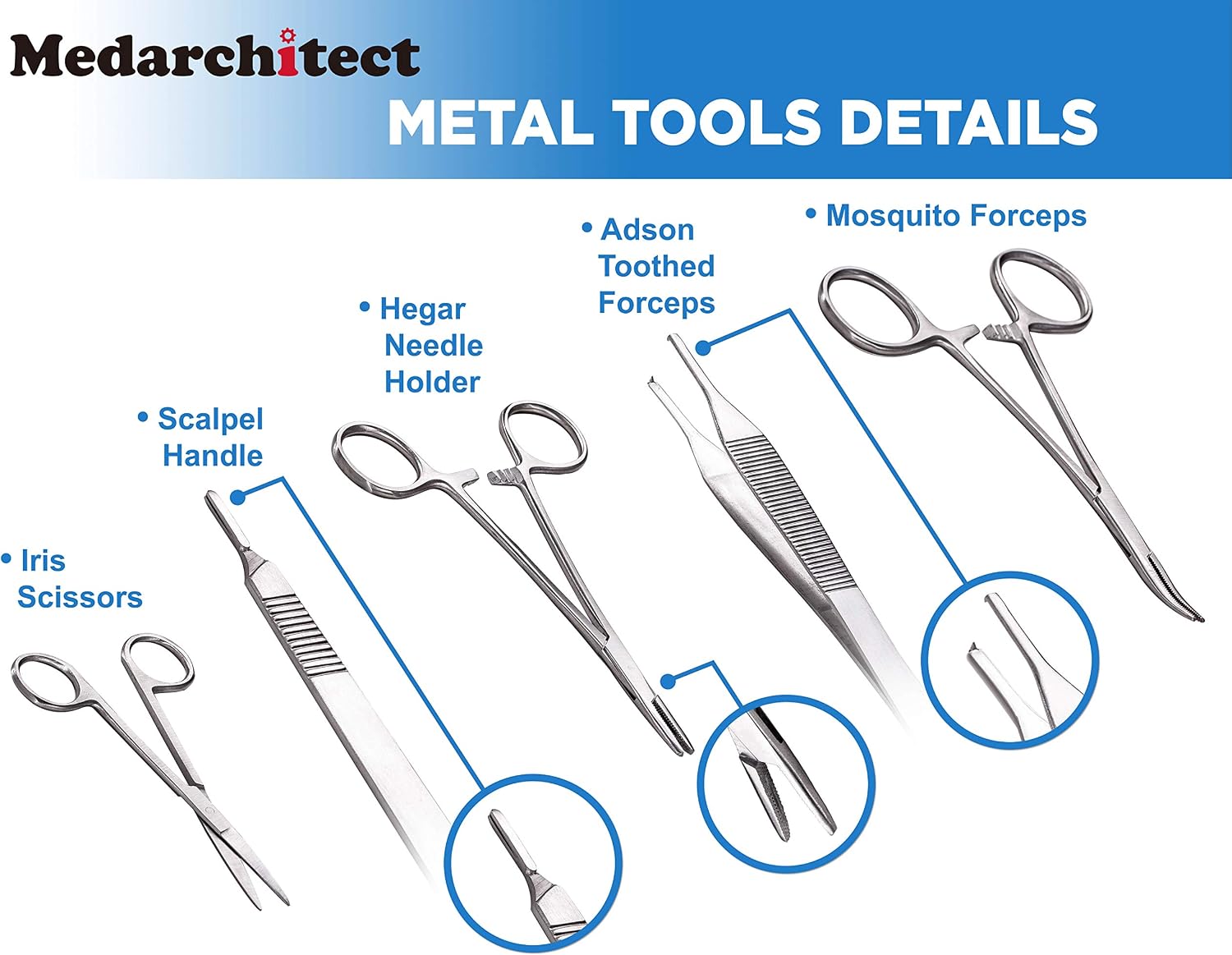 Medarchitect Suture Practice Kit - 30 Pc - Close-up
