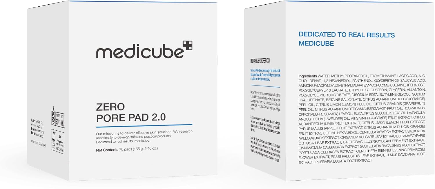 medicube Zero Pore Pad 2.0 Toner Pads - Feature highlight