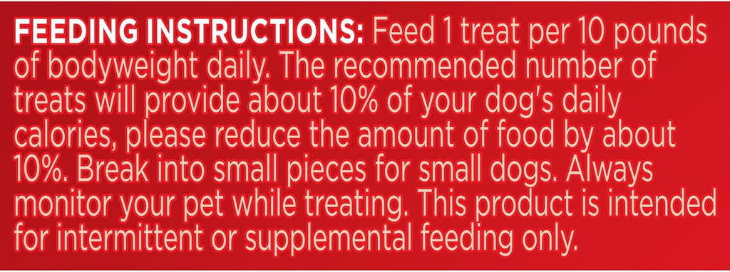 Milk-Bone Soft & Chewy Dog Treats, Beef & Filet Mignon - Size reference