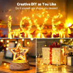 Minetom 33Ft 100 LED Fairy Lights, Warm White - Alternate angle