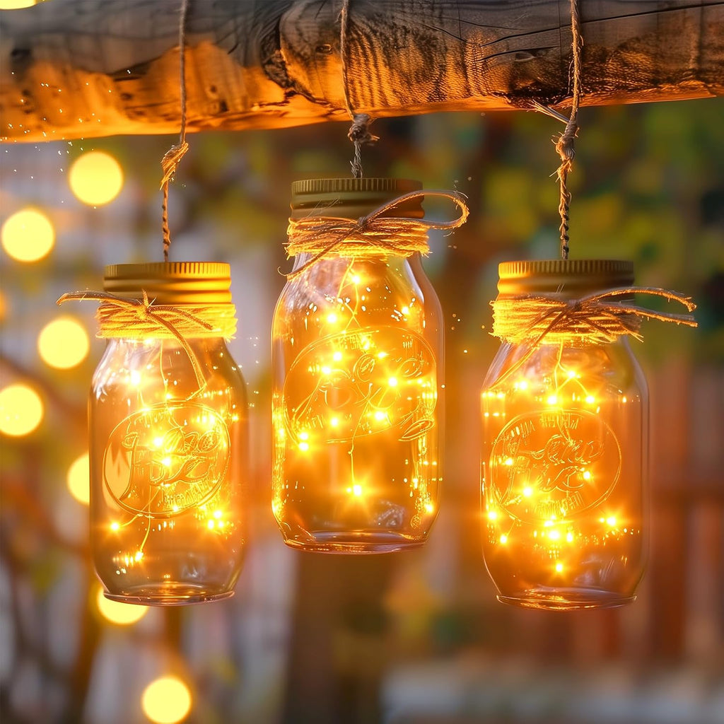 Minetom 33Ft 100 LED Fairy Lights, Warm White - In use
