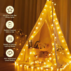 Minetom 17Ft 50 LED Star String Lights, Timer - Close-up