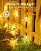 Minetom 17Ft 50 LED Star String Lights, Timer - Additional view