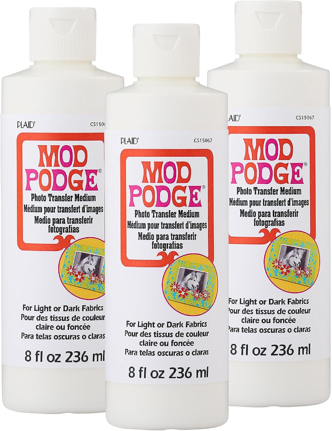 Mod Podge Photo Transfer Medium, 3-Pack