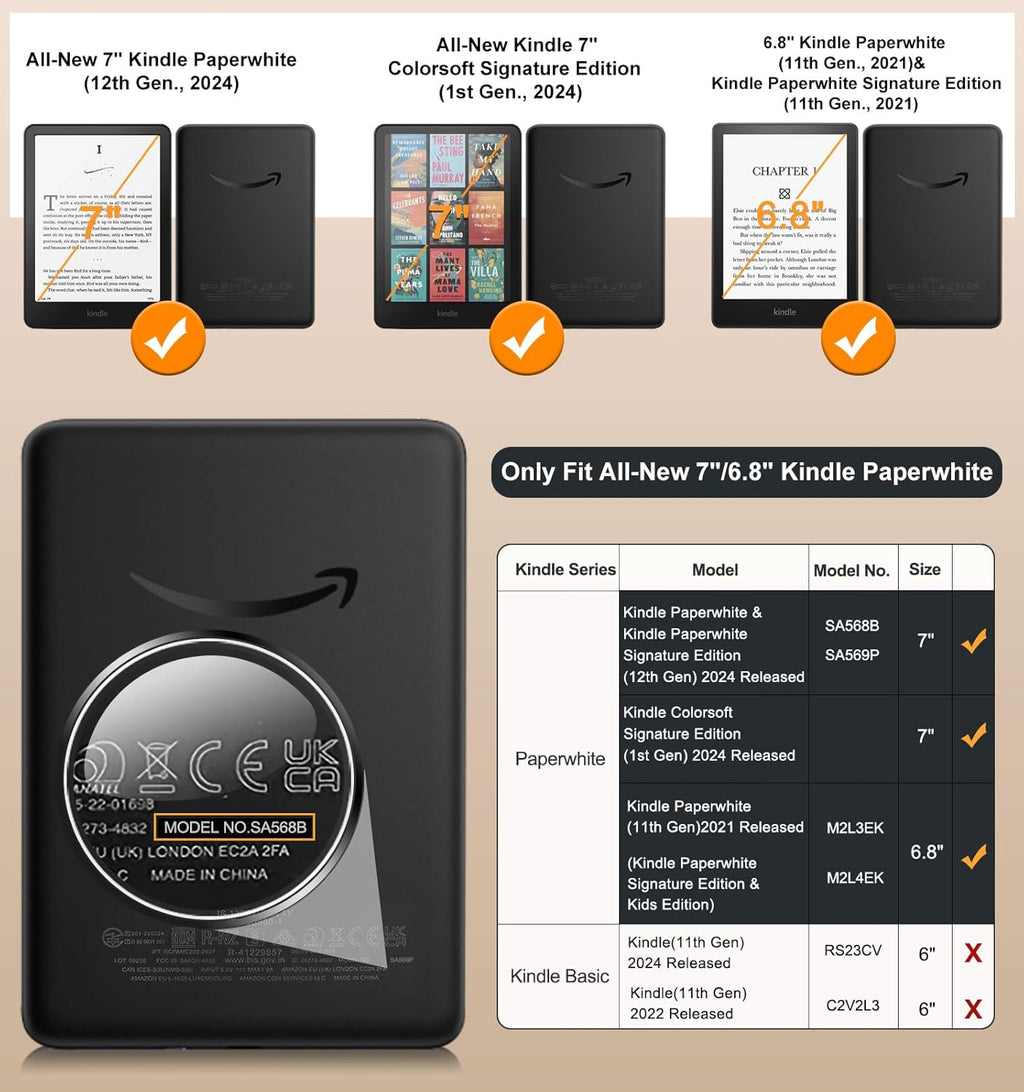 MoKo Case for Kindle Paperwhite & Colorsoft - Detail view