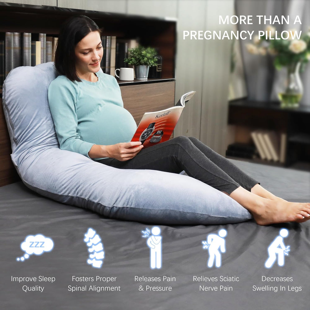 U-Shaped Full Body Pregnancy Pillow, 57in - Close-up