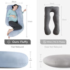 U-Shaped Full Body Pregnancy Pillow, 57in - Packaging