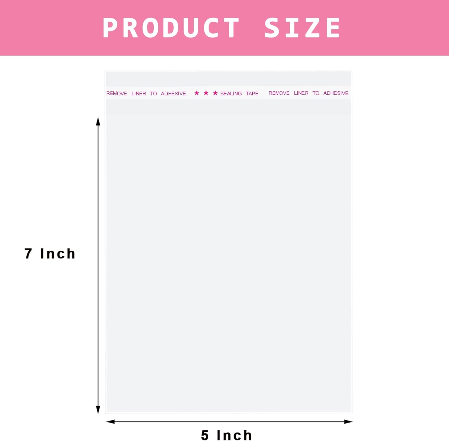 Morepack Cellophane Bags 5x7in 200pk - Detail view