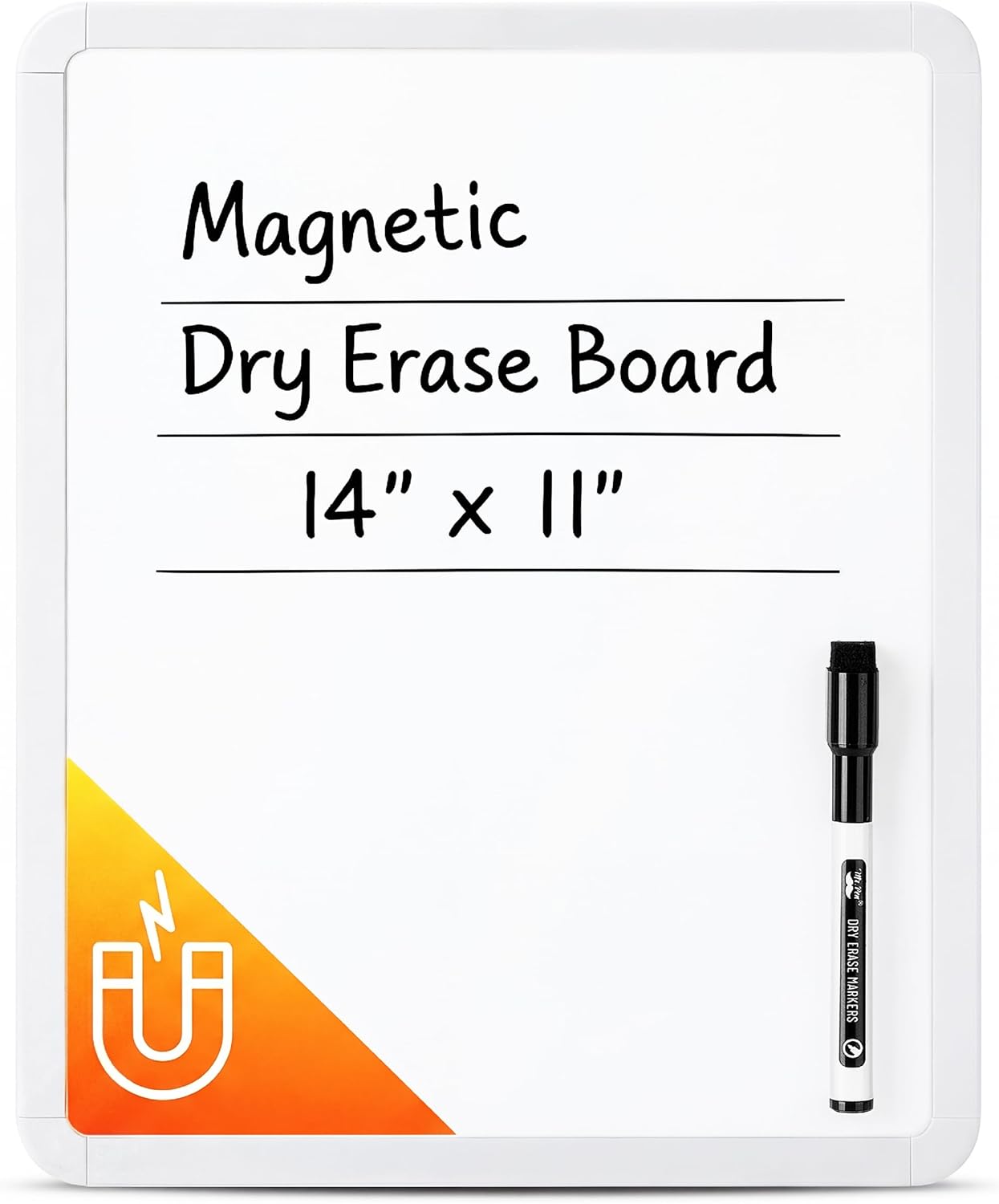 Mr. Pen Dry Erase Board 14x11 White