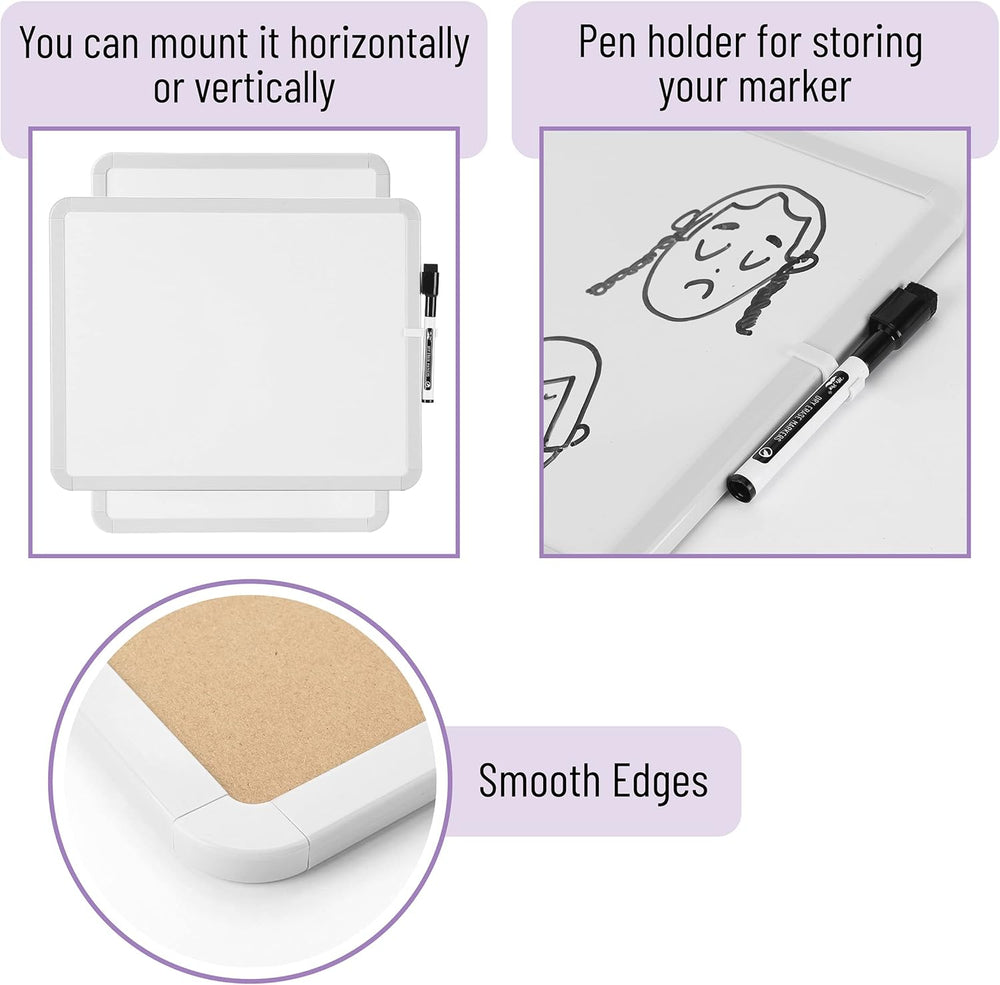 Mr. Pen Dry Erase Board 14x11 White - Close-up