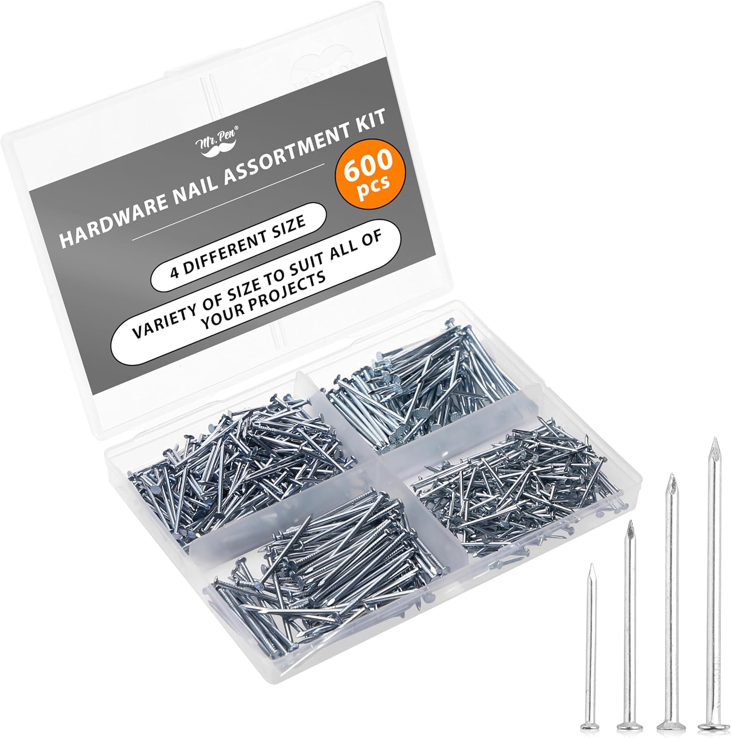 Mr. Pen Nail Assortment Kit 600pc
