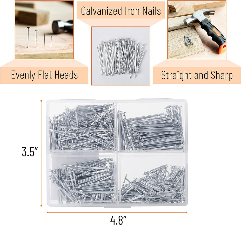 Mr. Pen Nail Assortment Kit 600pc - Alternate angle