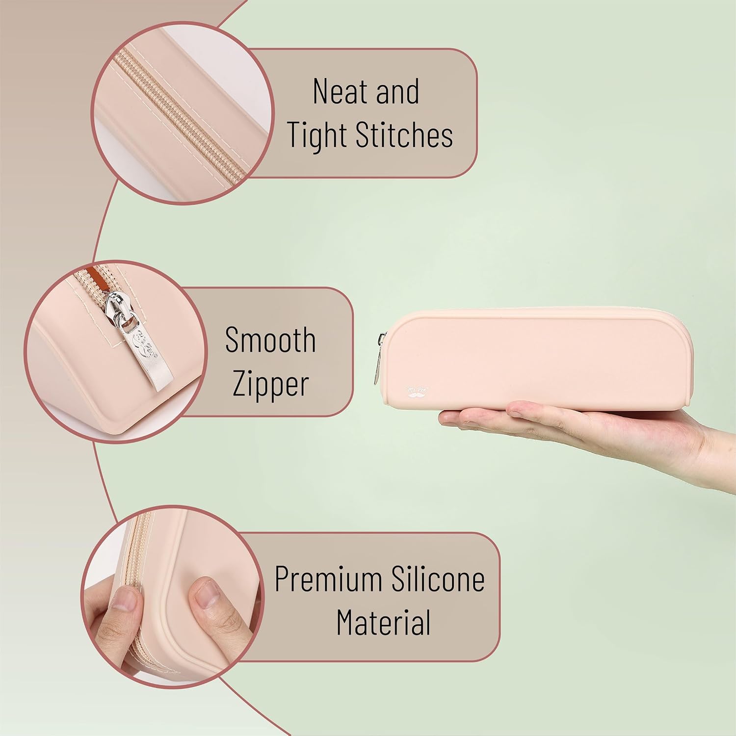 Mr. Pen Silicone Pencil Case - Close-up