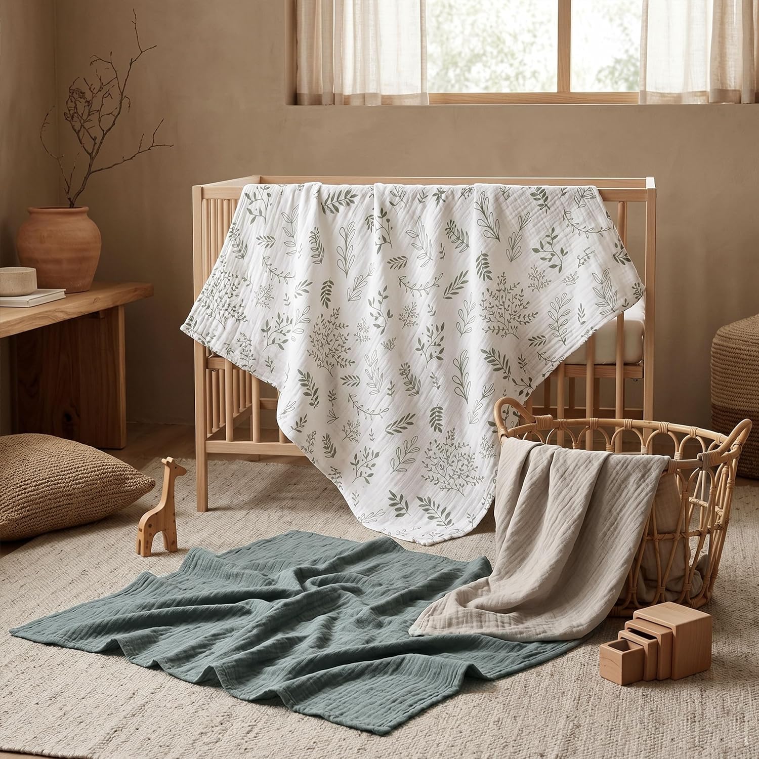 Muslin Swaddle Blankets 3 Pack 38x40 - Packaging