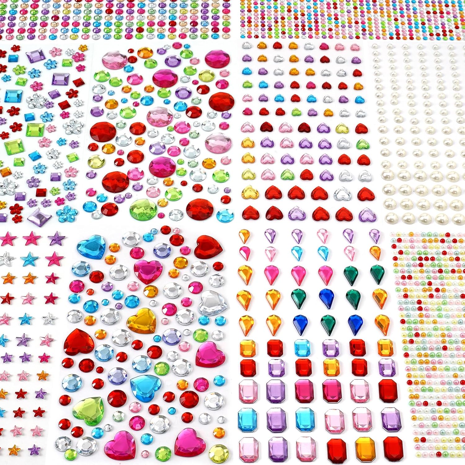 MYDBUYSOME Gem Stickers 2774pc