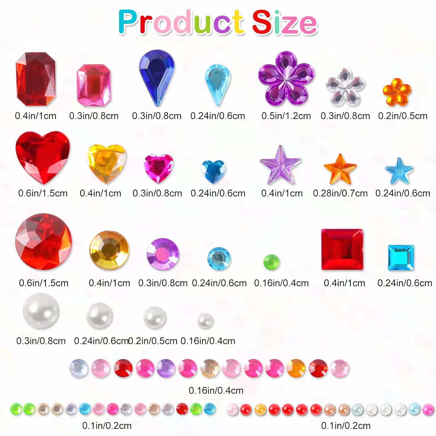 MYDBUYSOME Gem Stickers 2774pc - Detail view