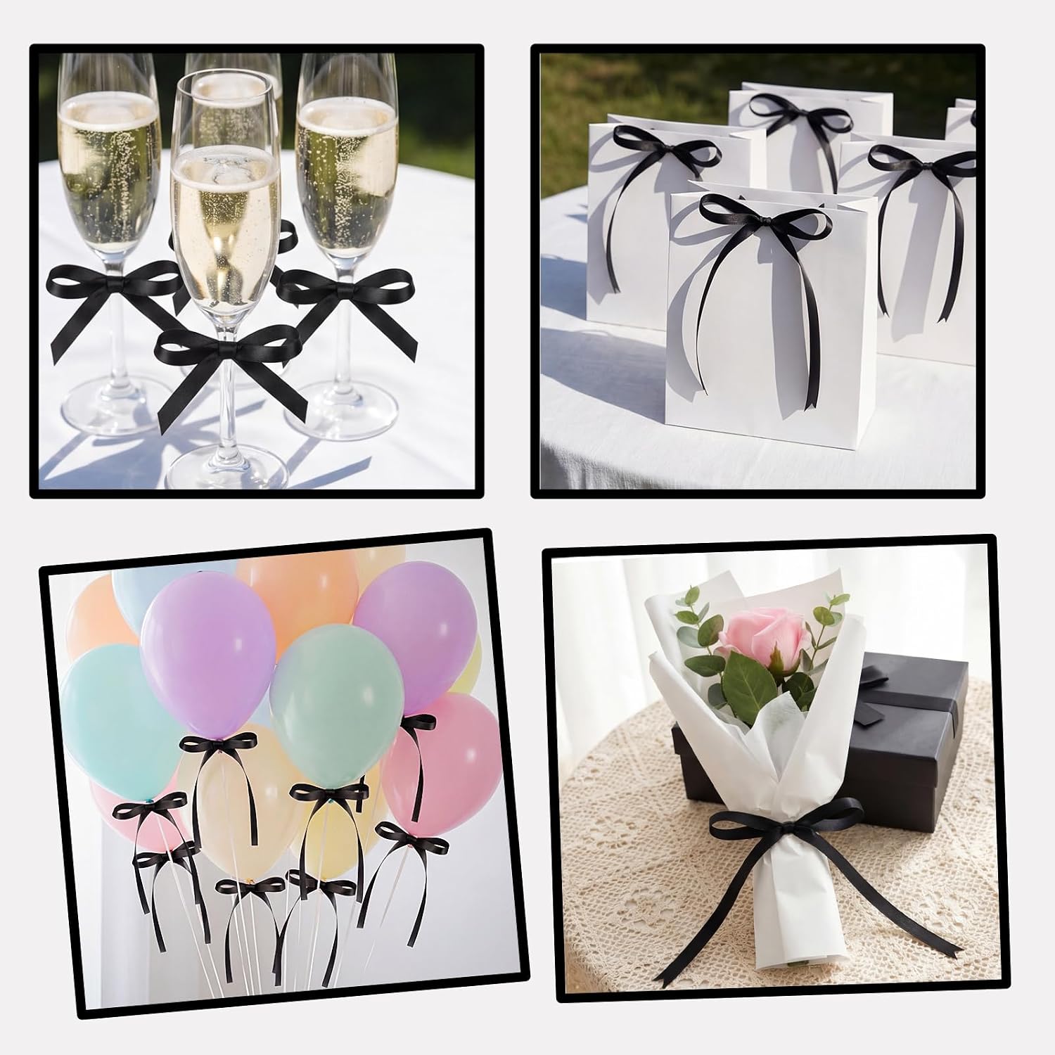 NatNarr Bow Cake Toppers 30 Pack - Packaging