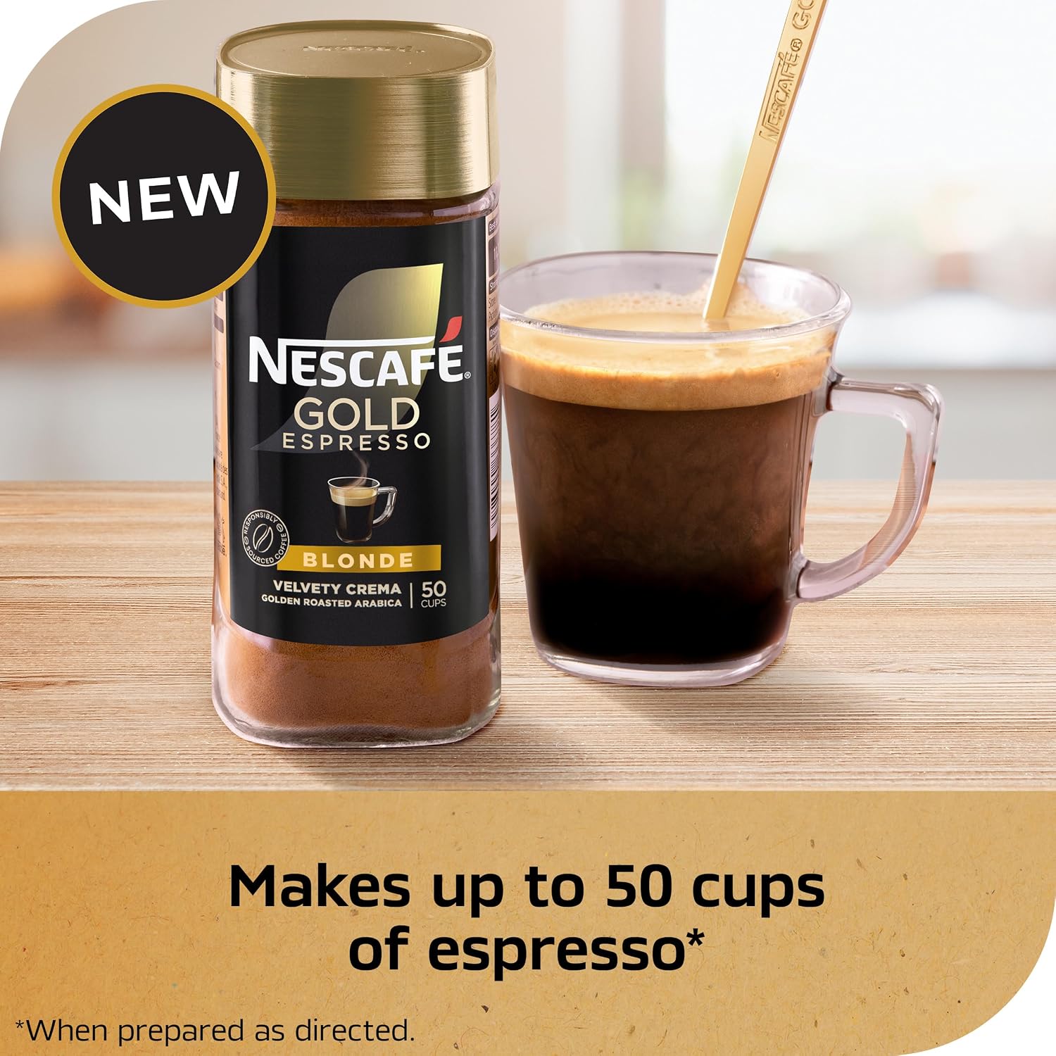 Nescafe Gold Espresso Blonde 3.5oz - Detail view