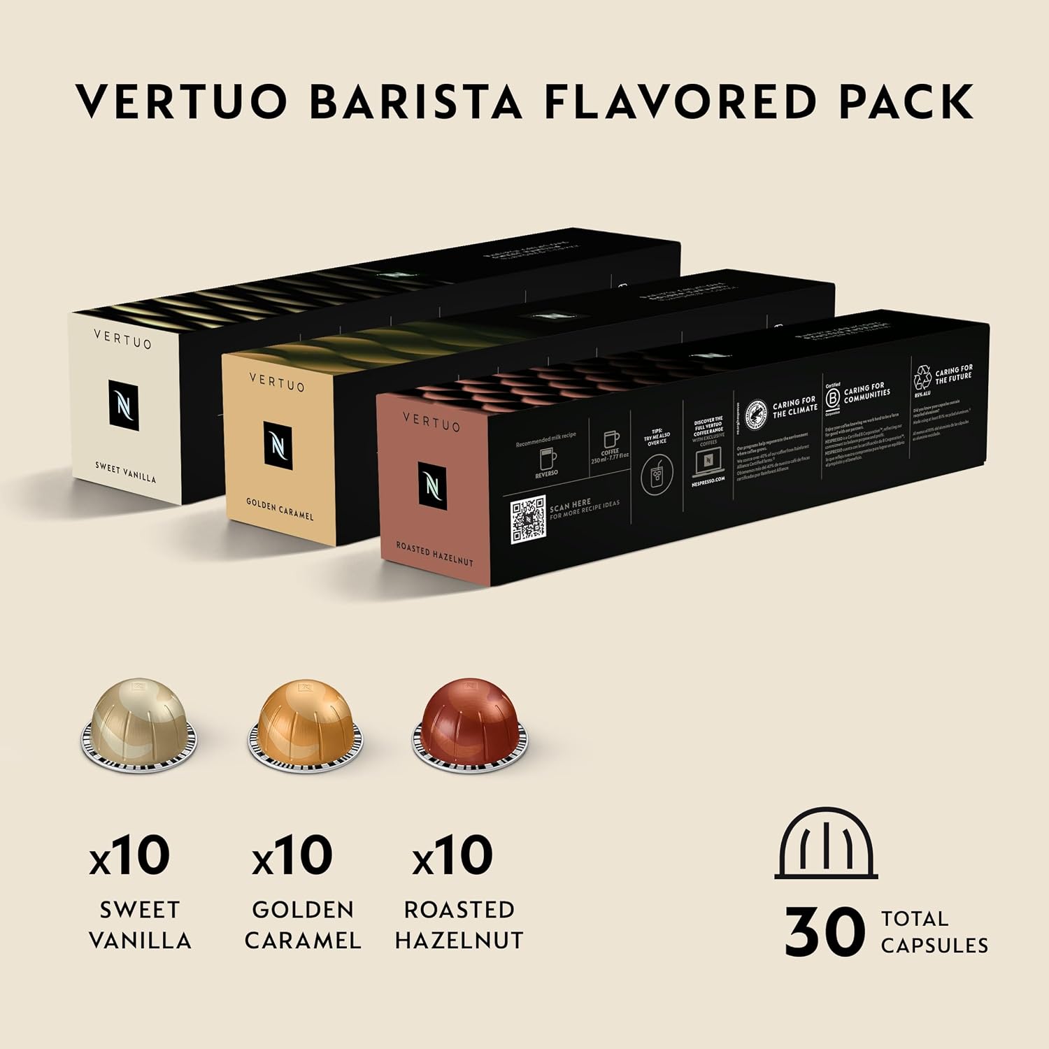Nespresso Vertuo Barista Pack 30ct - Close-up