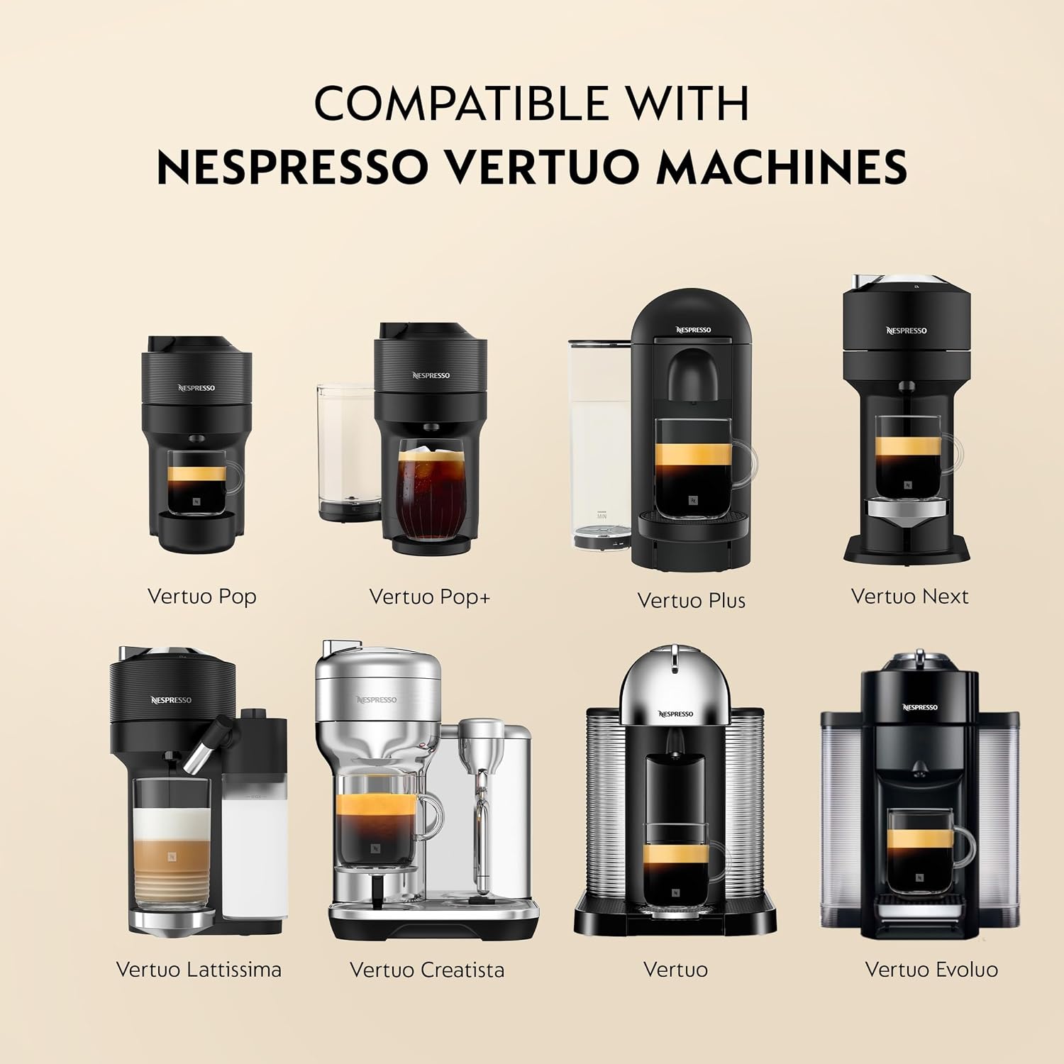 Nespresso Vertuo Barista Pack 30ct - Size reference