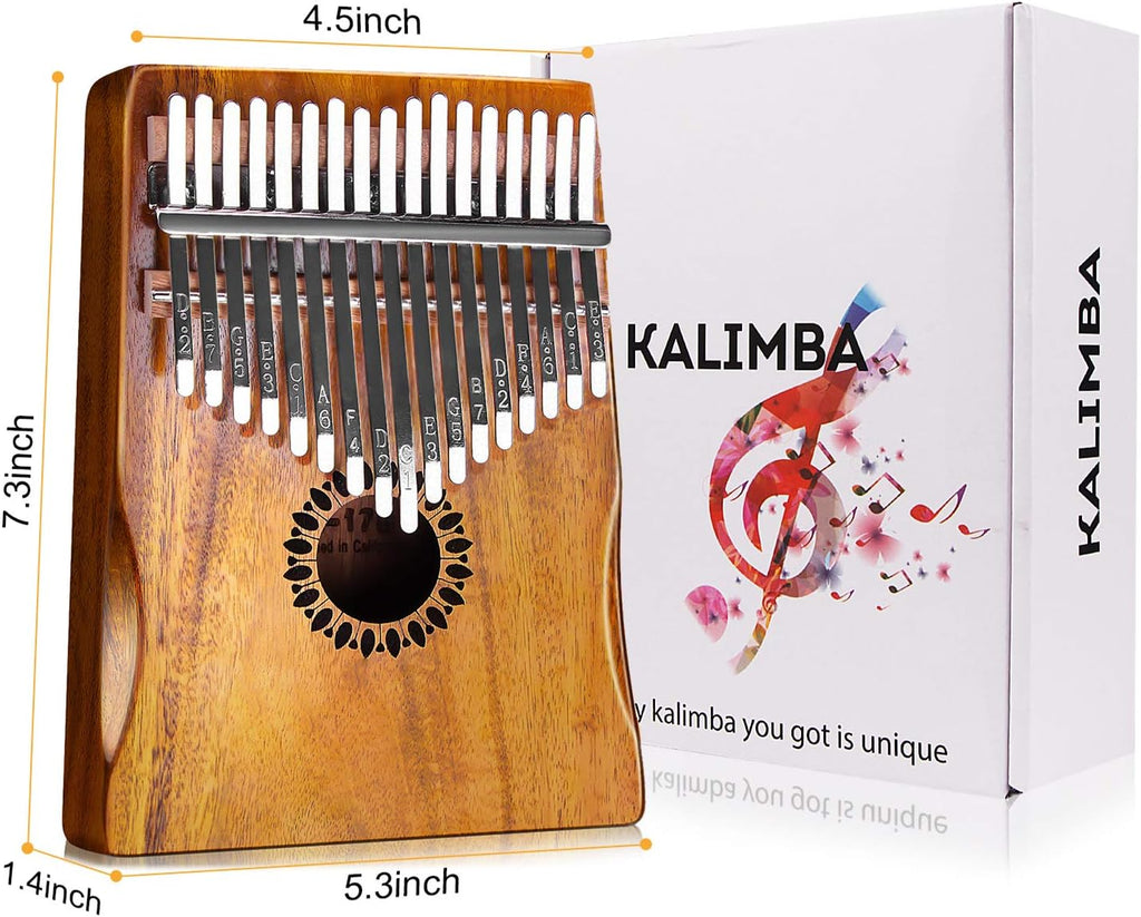 Newlam 17-Key Kalimba Thumb Piano - Feature highlight