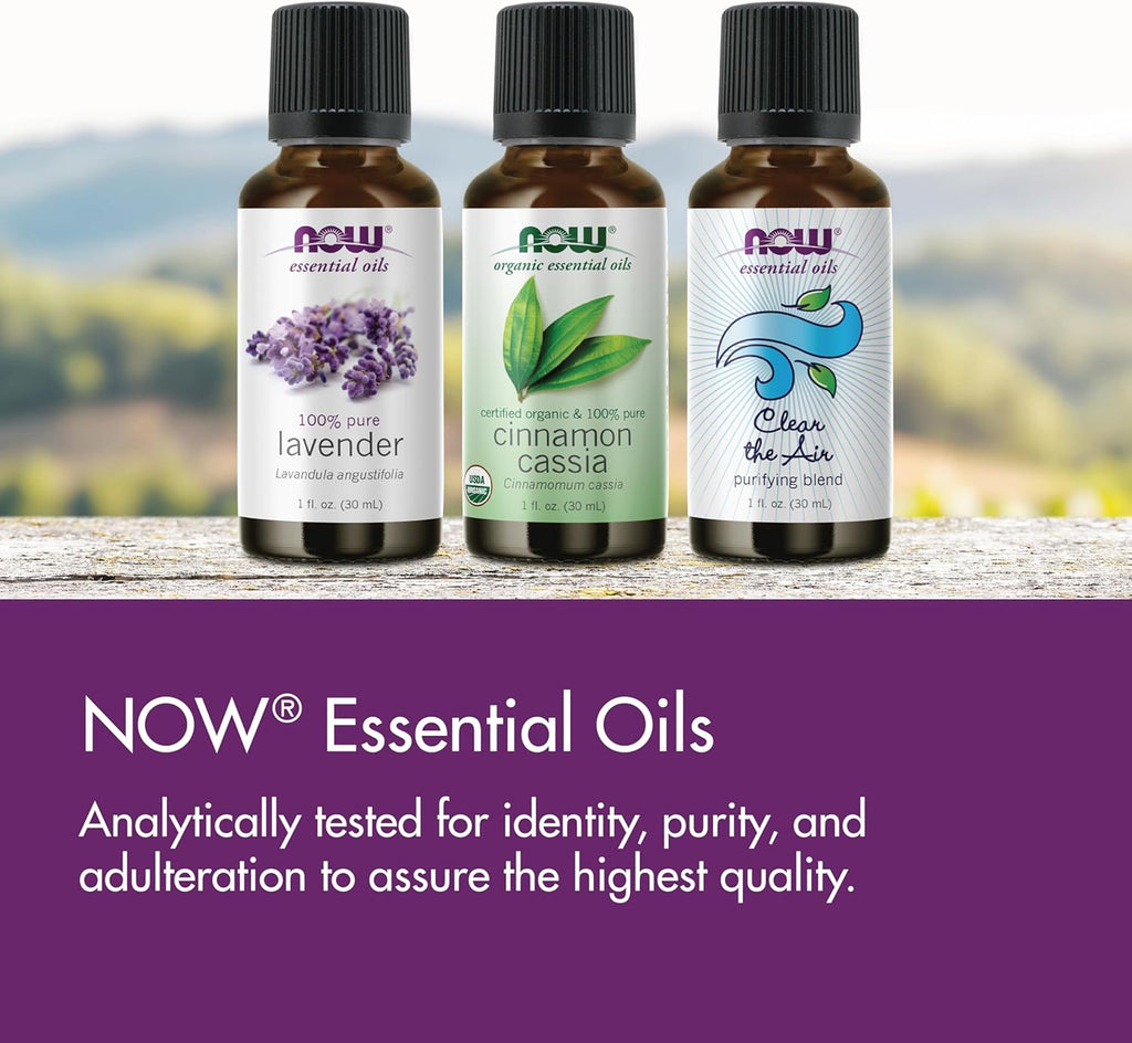 NOW Peppermint Essential Oil, 2 Ounce - Size reference