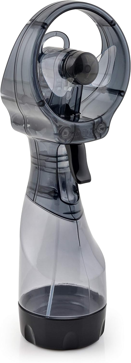 O2COOL Handheld Misting Fan, Grey