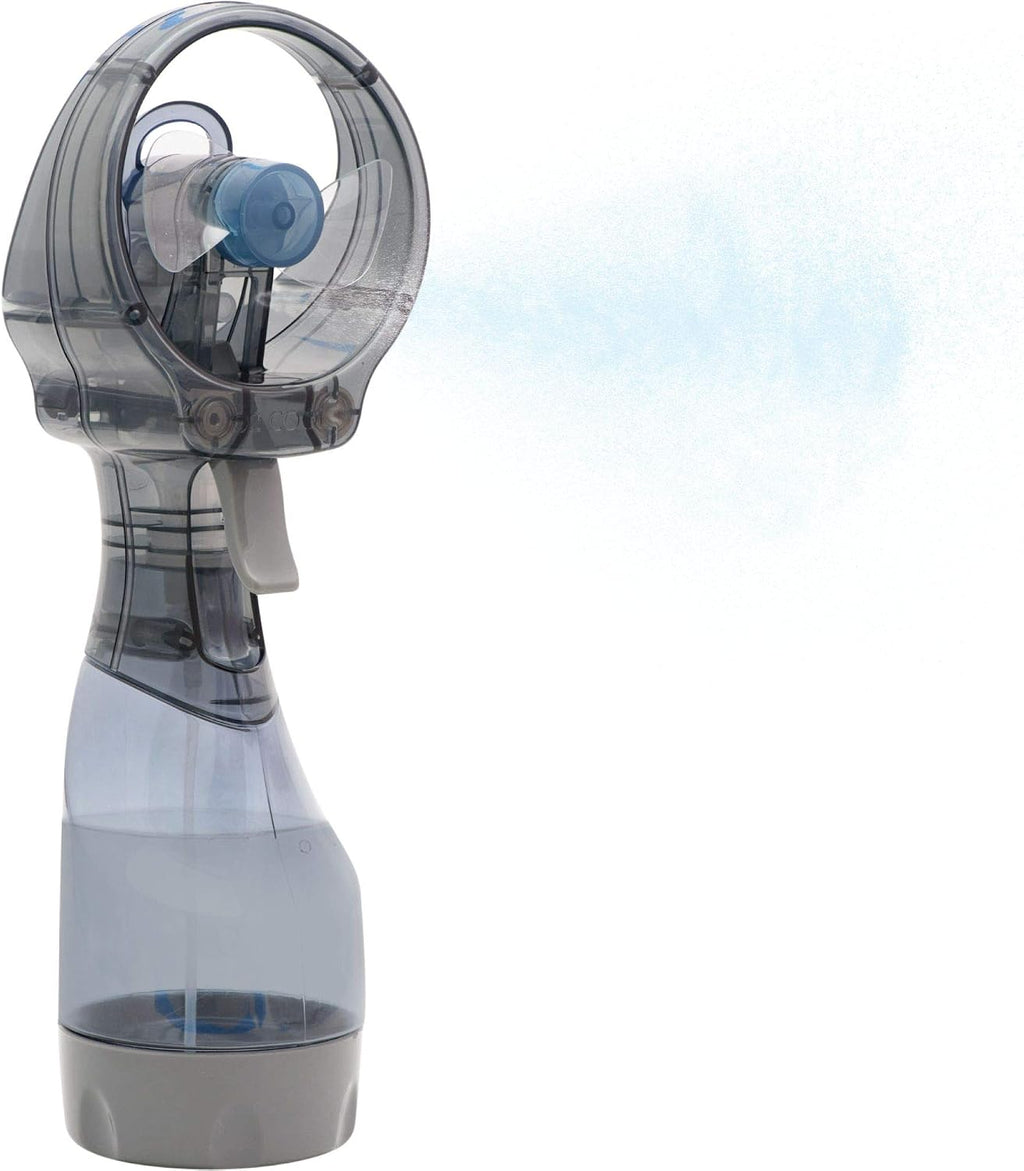 O2COOL Handheld Misting Fan, Grey - Detail view