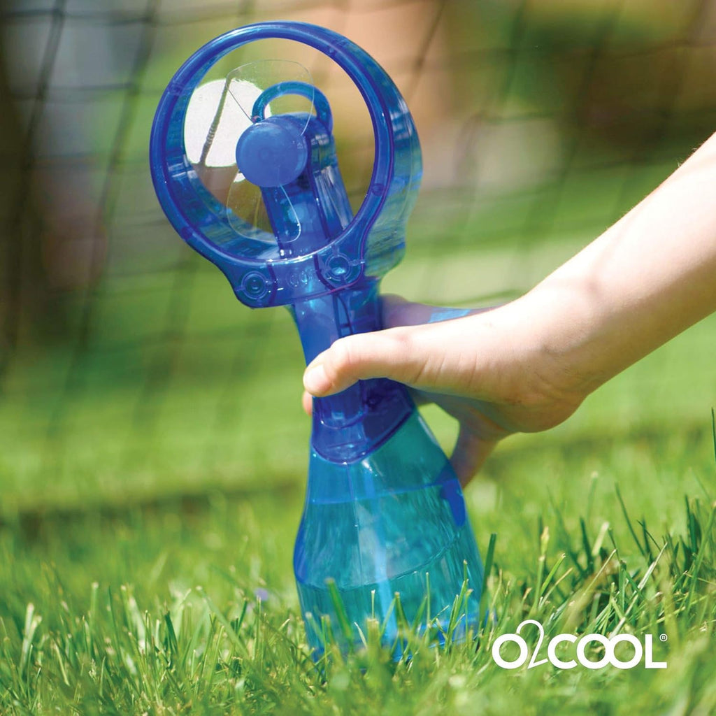 O2COOL Handheld Misting Fan, Grey - Packaging