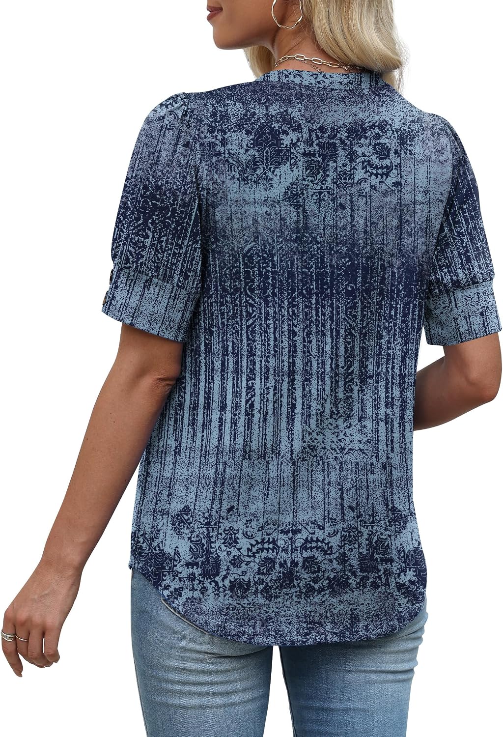 OFEEFAN Women's V-Neck Blouse, Plus Size - Size reference