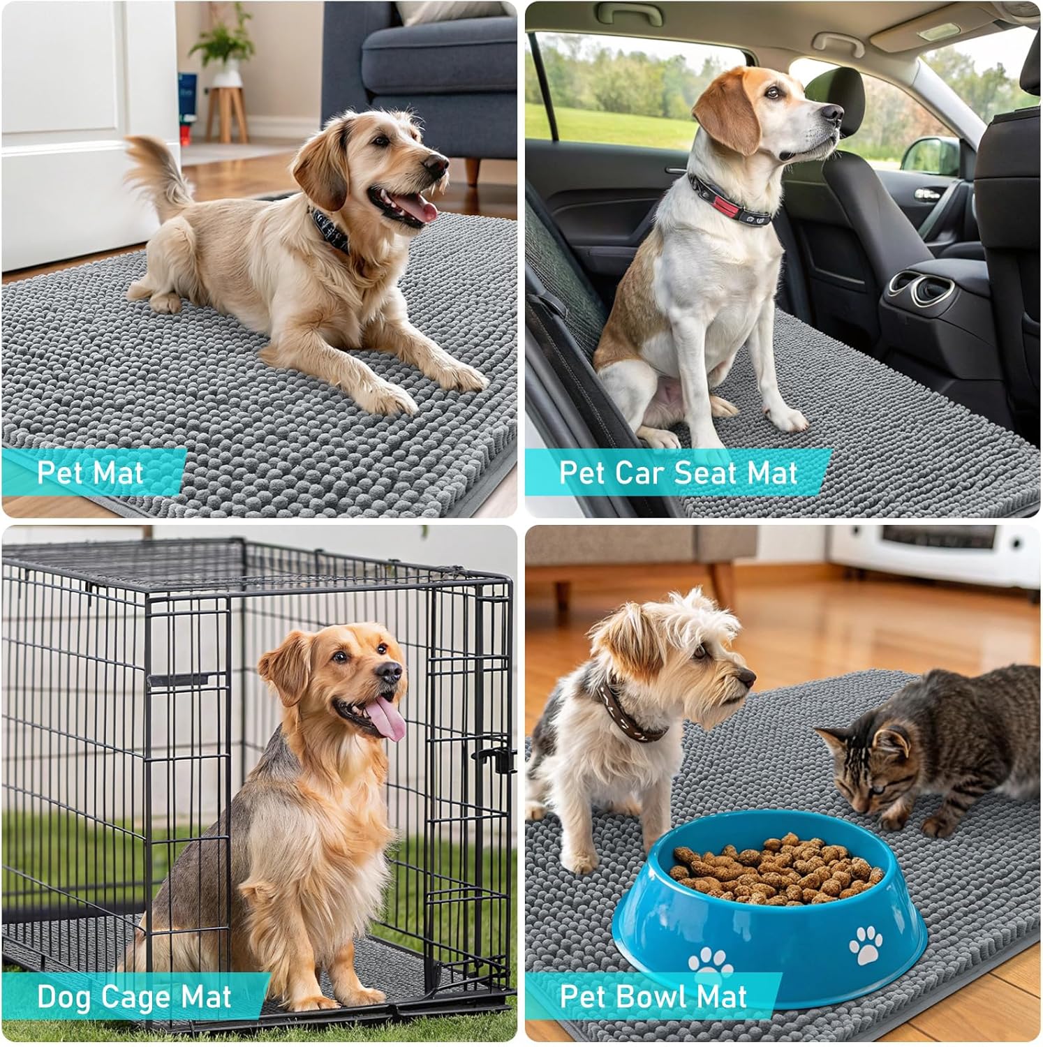 OLANLY Dog Door Mat for Muddy Paws - Packaging