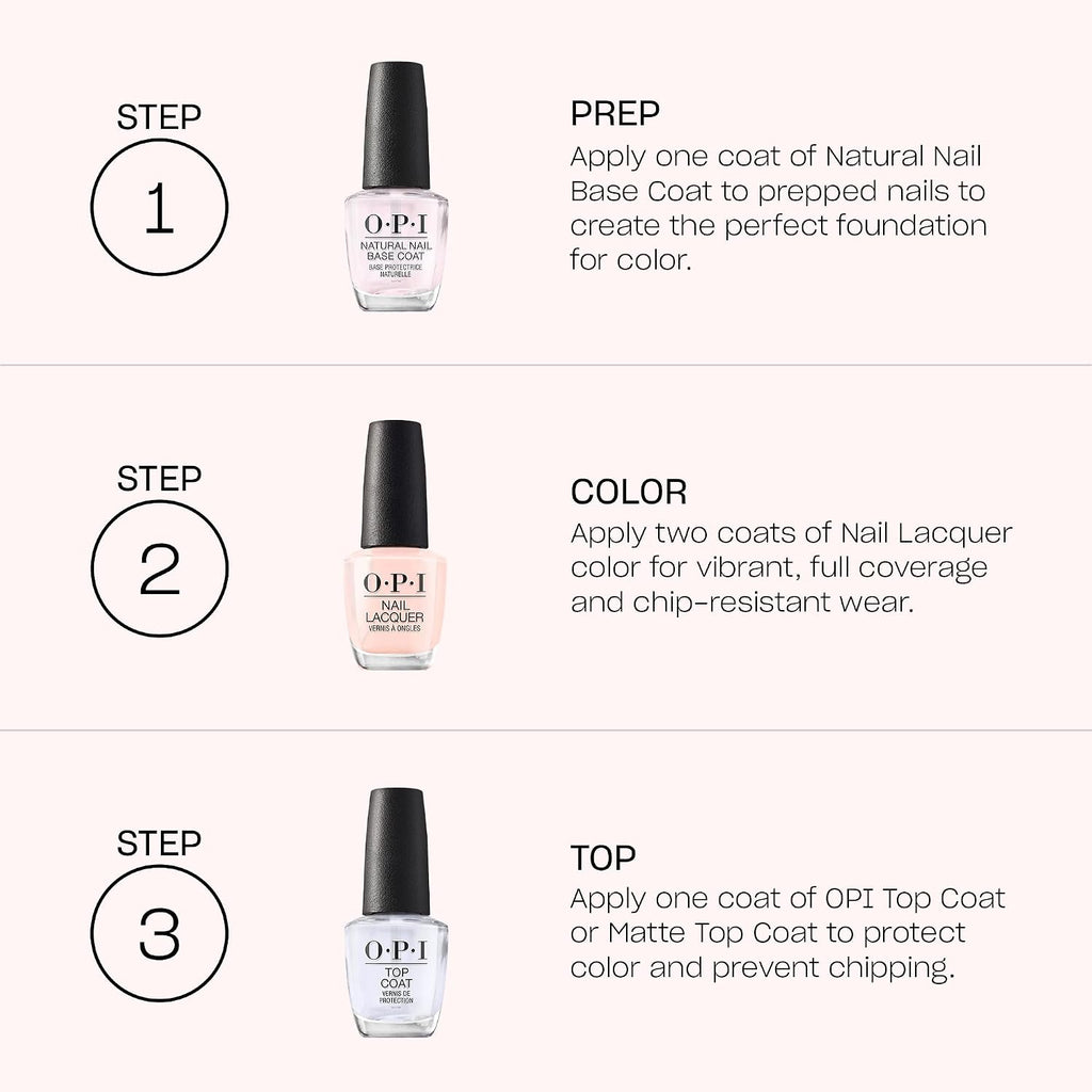 OPI Nail Lacquer Classic Polish, 0.5 Fl Oz - Size reference