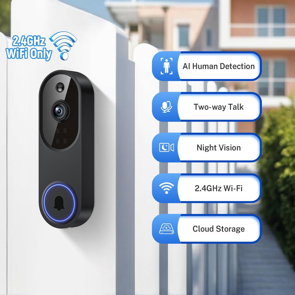 Orbitell 1080p Wireless WiFi Video Doorbell Camera - Detail view