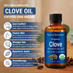 Organic Clove Essential Oil 30ml, Pure Natural - Detail view