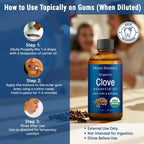 Organic Clove Essential Oil 30ml, Pure Natural - Alternate angle