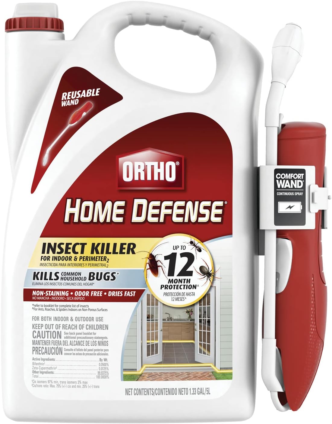 Ortho Home Defense Insect Killer, 1.33 Gal Wand