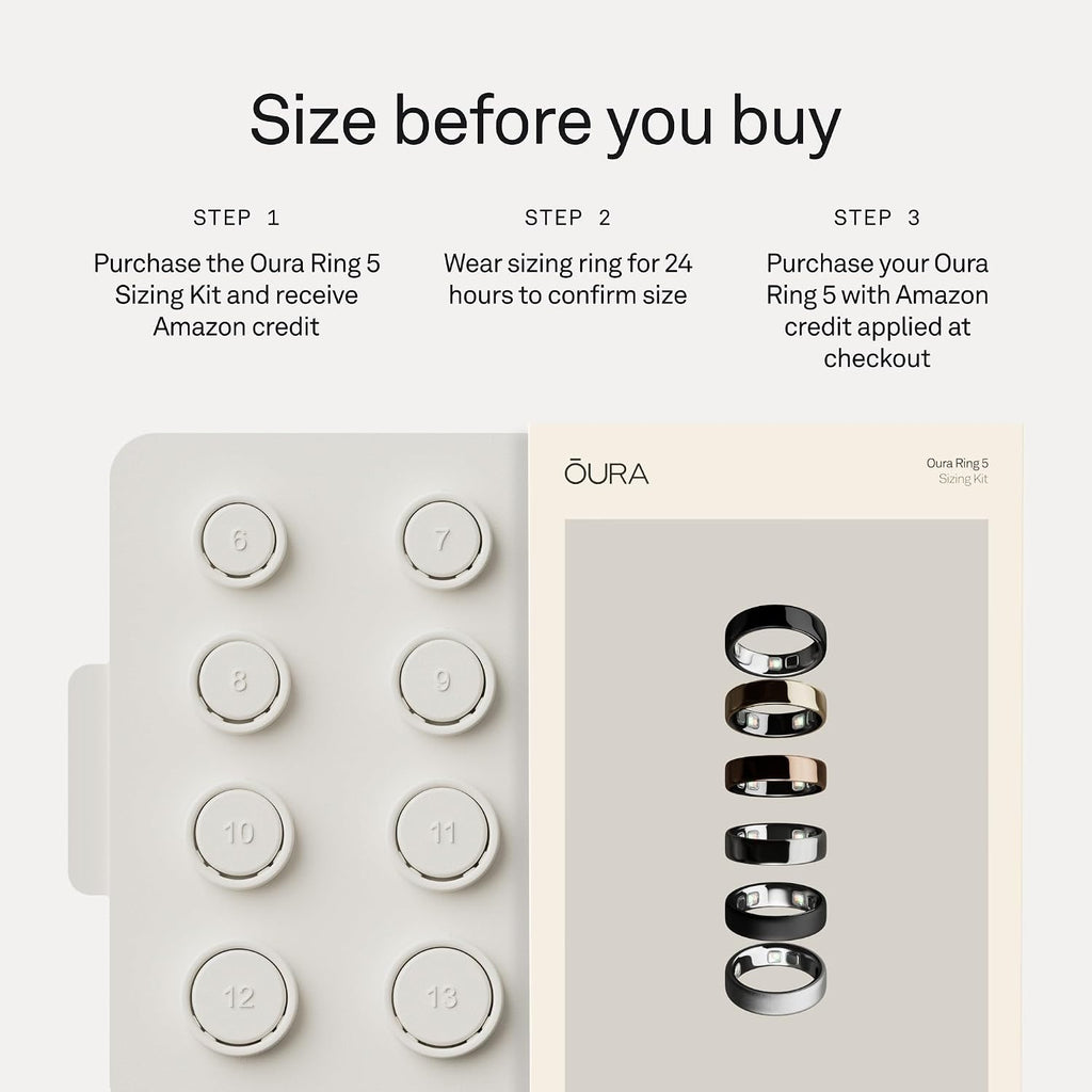 Oura Ring 5 Sizing Kit, Size Before You Buy - Detail view