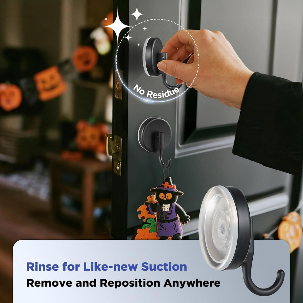 OUTXE Suction Cup Wreath Hanger, 2-Pack - Alternate angle