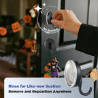 OUTXE Suction Cup Wreath Hanger, 2-Pack - Alternate angle
