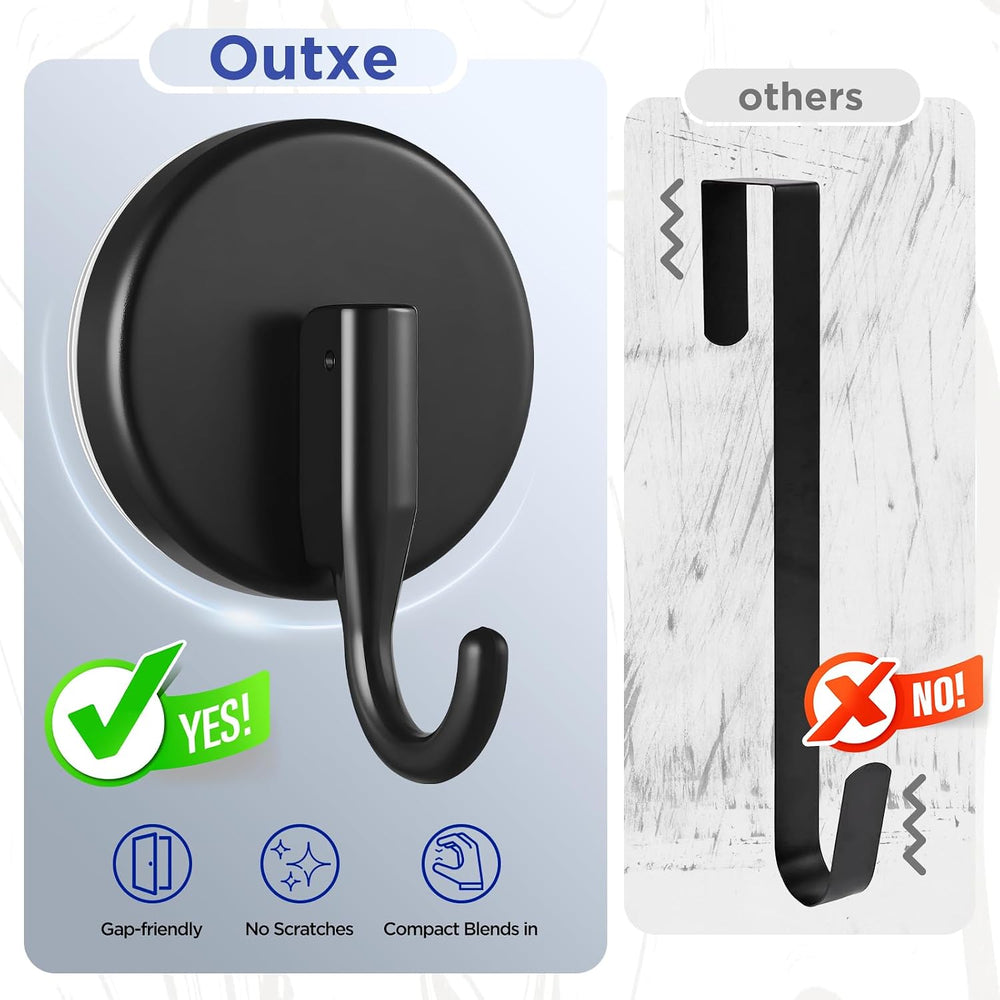 OUTXE Suction Cup Wreath Hanger, 2-Pack - Close-up