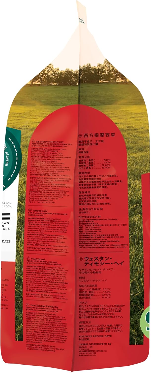 Oxbow Western Timothy Hay for Small Pets, 90oz - Feature highlight