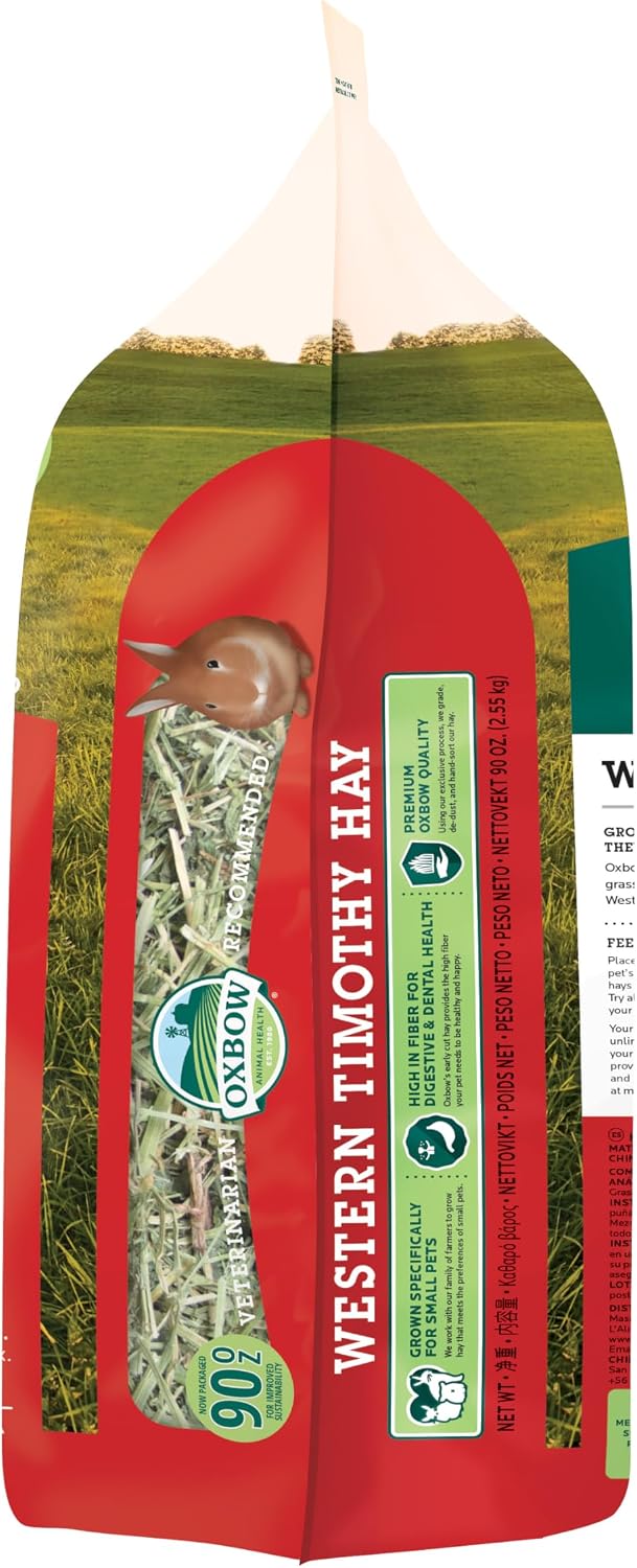 Oxbow Western Timothy Hay for Small Pets, 90oz - Detail view