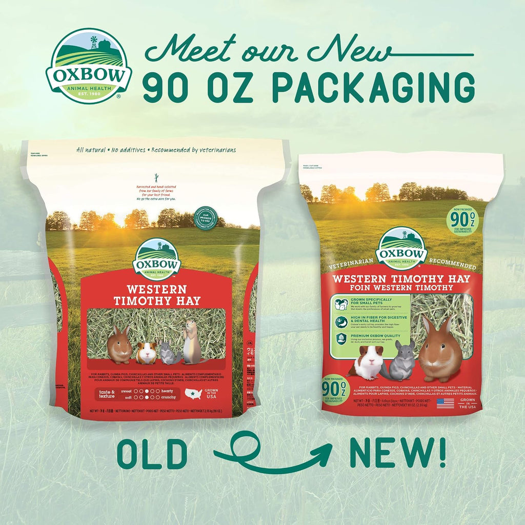 Oxbow Western Timothy Hay for Small Pets, 90oz - Alternate angle