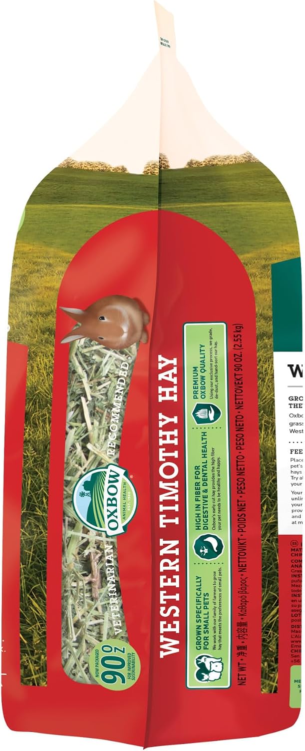 Oxbow Western Timothy Hay for Small Pets, 90oz - Additional view