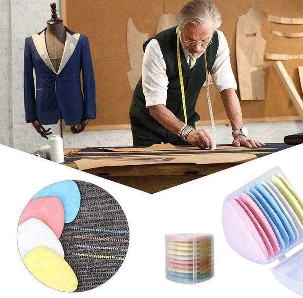 OZXTYO Triangle Tailors Chalk, 10-Piece Set - Size reference