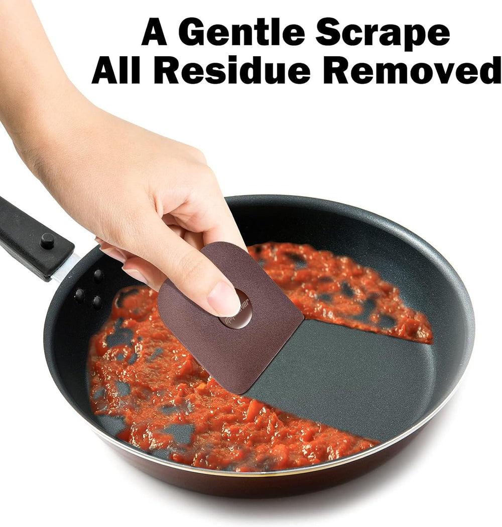 5 Pcs Plastic Pot and Dish Scraper Set - Close-up