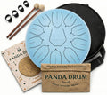 11 Inch Steel Tongue Handpan Drum, Blue, 432 Hz