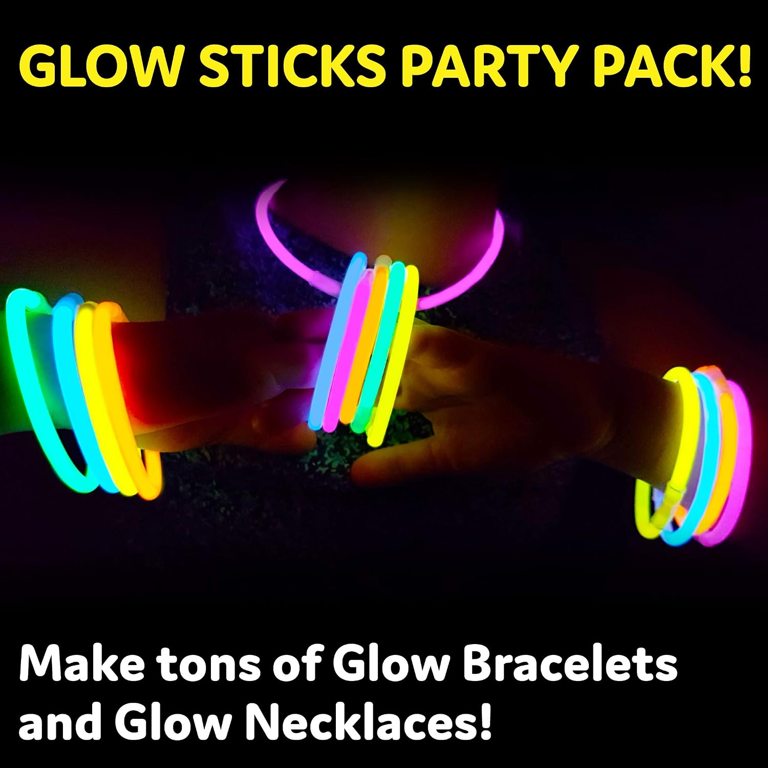 PartySticks Glow Sticks, 100 Pack, 8 Inch - Detail view
