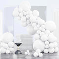 PartyWoo White Balloon Arch Garland Kit, 140 Pcs
