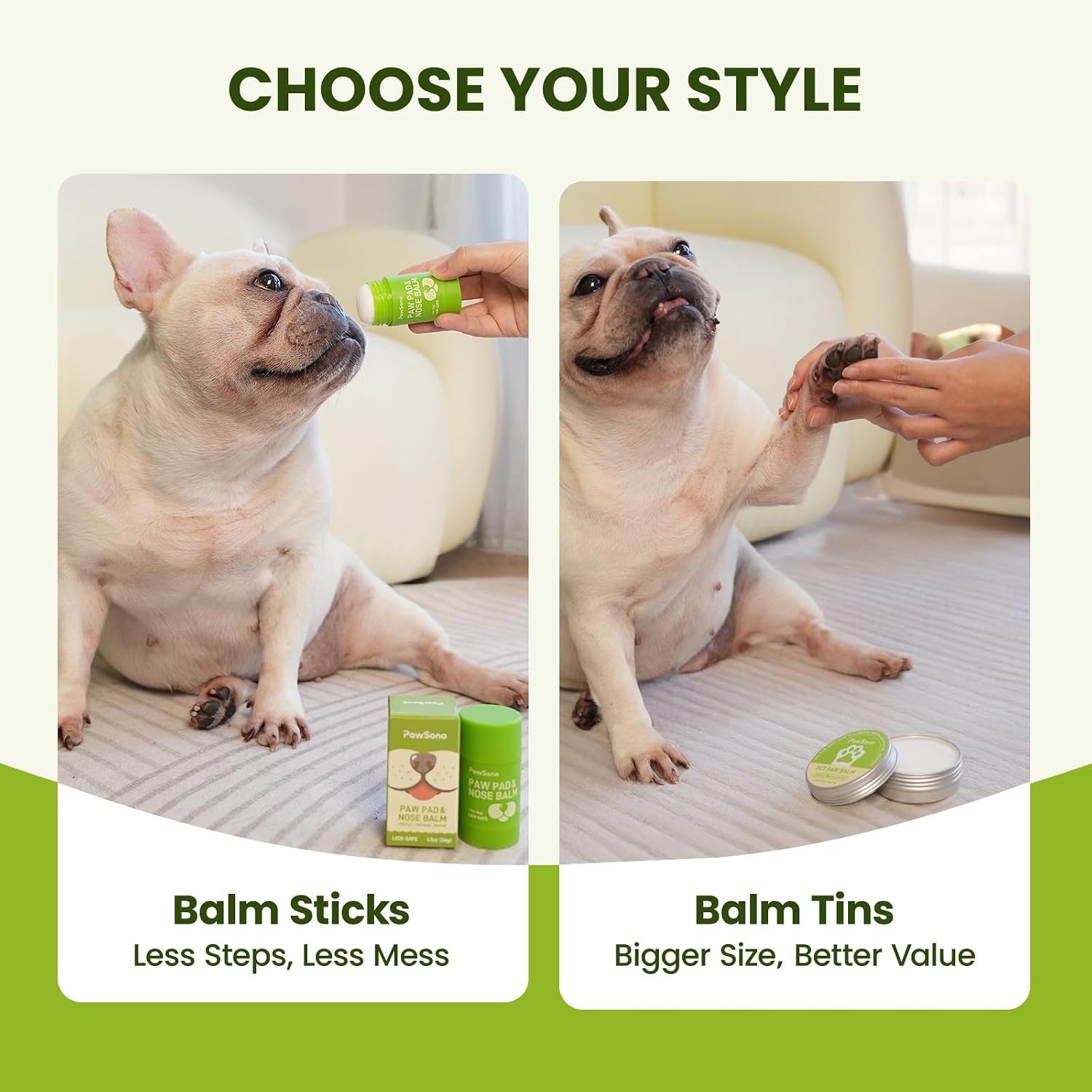 PawSono Dog Paw and Nose Balm, 1.3 oz - Feature highlight